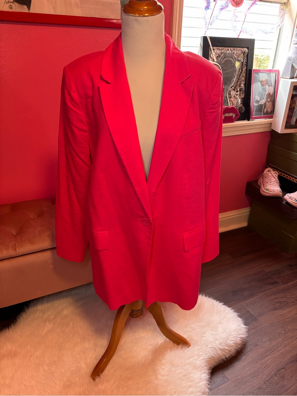 Nordstrom Pink Magenta Blazer Jacket Medium